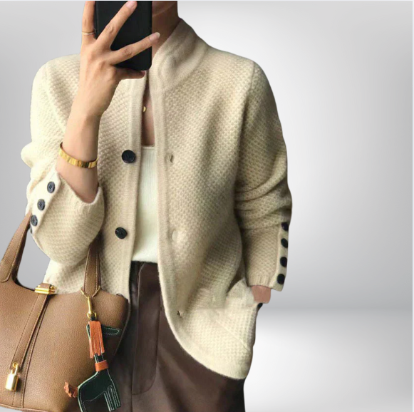 Hannah - Cozy Knitted Sweater Jacket